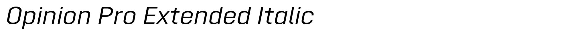 Opinion Pro Extended Italic image